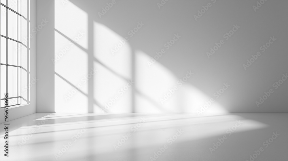 Minimalist Abstract White Background with Soft Shadows and Light Reflections, Ideal for Product Display or Advertising Backdrop in a Studio Setting Minimalist Abstract White Background with Soft Shadows and Light Reflections, Ideal for Product Display or Advertising Backdrop in a Studio Setting