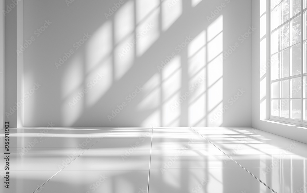 Minimalist Abstract White Background with Soft Shadows and Light Reflections, Ideal for Product Display or Advertising Backdrop in a Studio Setting. Minimalist Abstract White Background with Soft Shadows and Light Reflections, Ideal for Product Display or Advertising Backdrop in a Studio Setting.