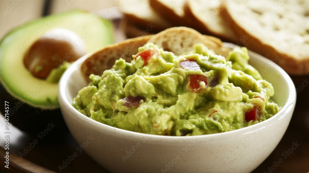 Fresh Avocado Dip with Bread Fresh Avocado Dip with Bread