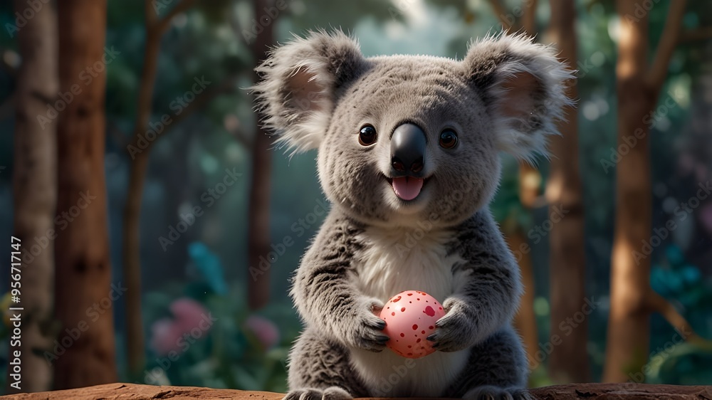 A playful and mischievous koala character with big, round eyes and a wide smile, eagerly reaching for the like icons as if they were its favorite snack. The koala's fur is soft and fluffy, with shades A playful and mischievous koala character with big, round eyes and a wide smile, eagerly reaching for the like icons as if they were its favorite snack. The koala's fur is soft and fluffy, with shades
