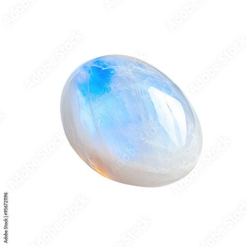 High-quality moonstone gemstone with iridescent blue hues, perfect for jewelry design, healing, and decoration.
