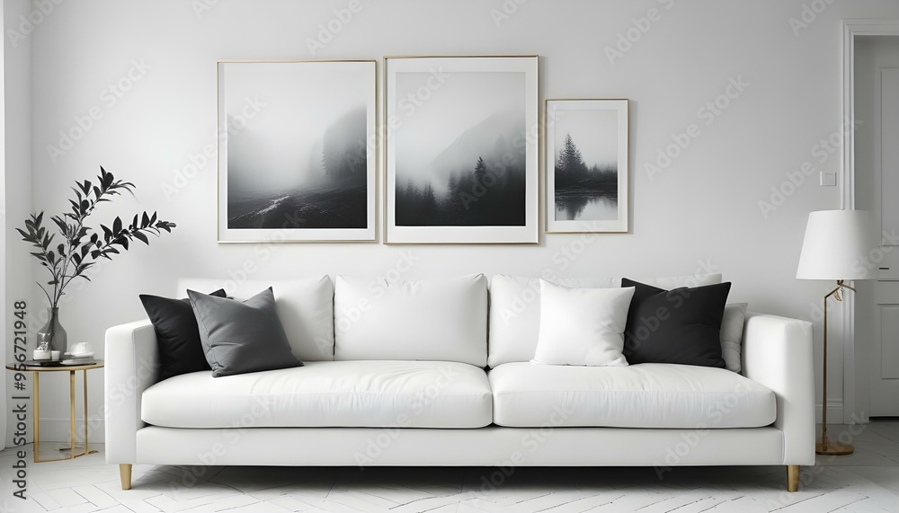 Photo interior modern design room 3d illustration Photo interior modern design room 3d illustration