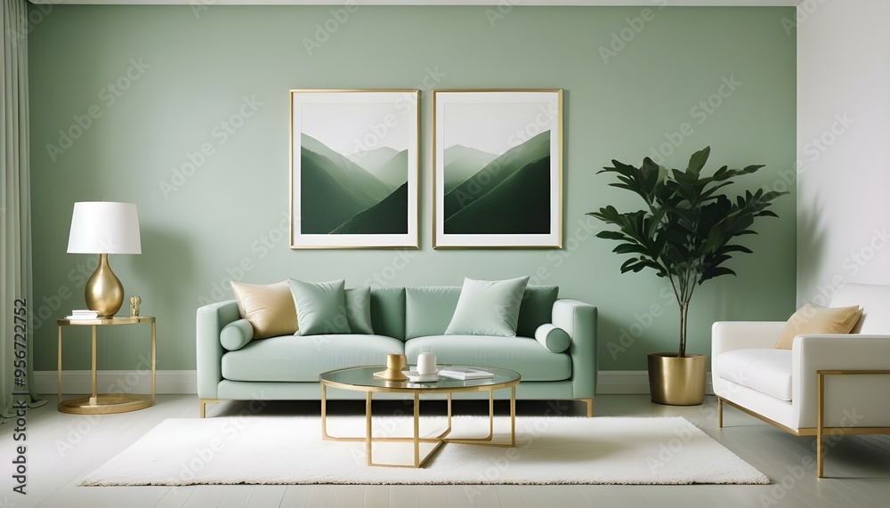 Photo interior modern design room 3d illustration Photo interior modern design room 3d illustration
