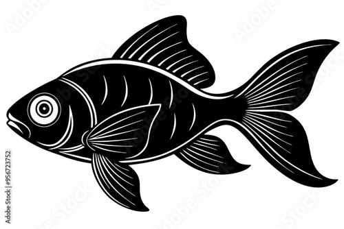 fish  silhuette vector illustration
