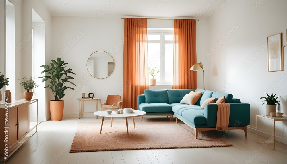 Photo interior modern design room 3d illustration Photo interior modern design room 3d illustration