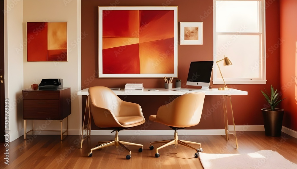 Photo interior modern design room 3d illustration Photo interior modern design room 3d illustration