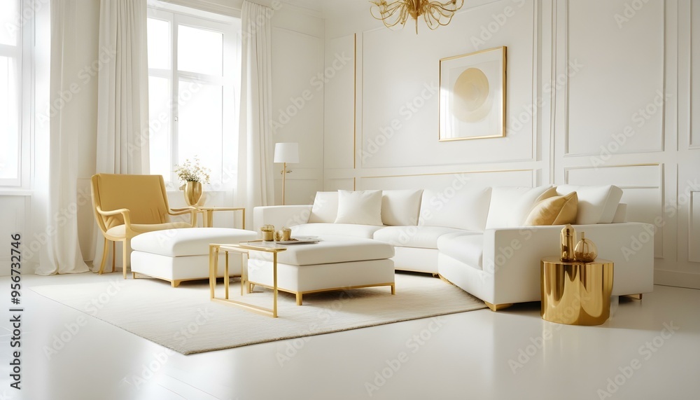 Photo interior modern design room 3d illustration Photo interior modern design room 3d illustration