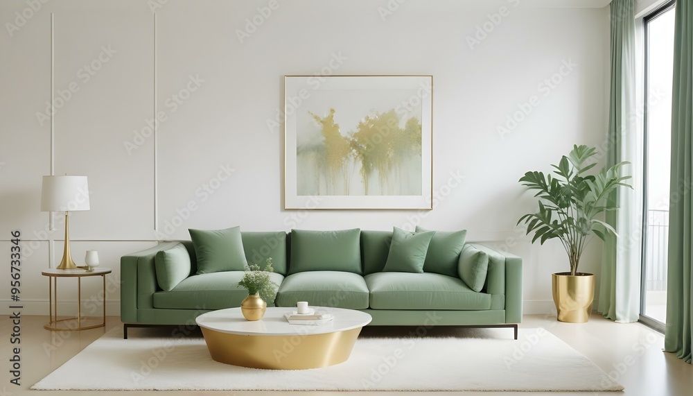 Photo interior modern design room 3d illustration Photo interior modern design room 3d illustration