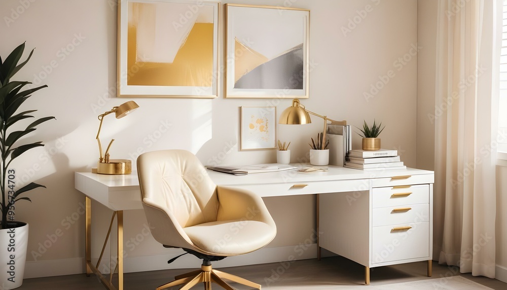 Fototapeta premium Photo interior modern design room 3d illustration