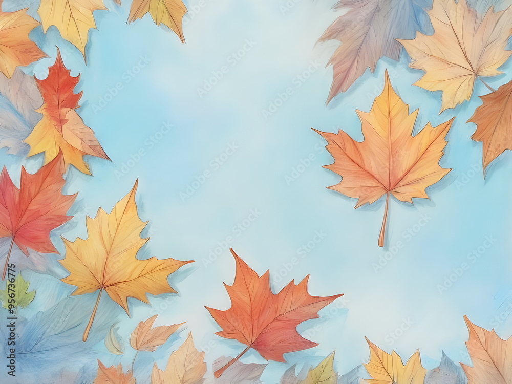 Obraz premium autumn leaves background