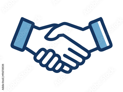 Handshake icon vector illustration for business deal symbol