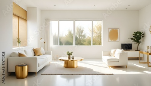 Wallpaper Mural Photo interior modern design room 3d illustration Torontodigital.ca