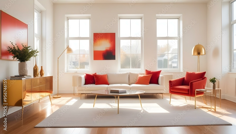 Photo interior modern design room 3d illustration Photo interior modern design room 3d illustration
