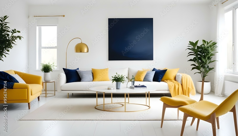Photo interior modern design room 3d illustration Photo interior modern design room 3d illustration