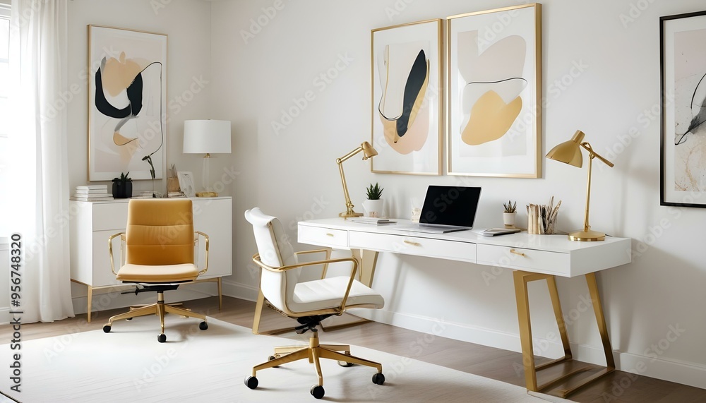 Fototapeta premium Photo interior modern design room 3d illustration