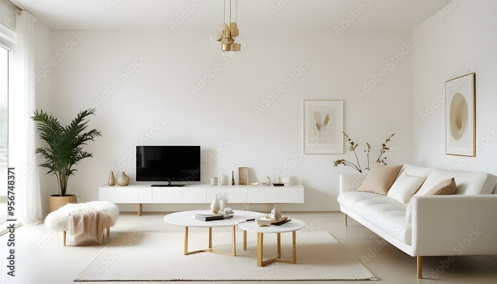 Photo interior modern design room 3d illustration Photo interior modern design room 3d illustration