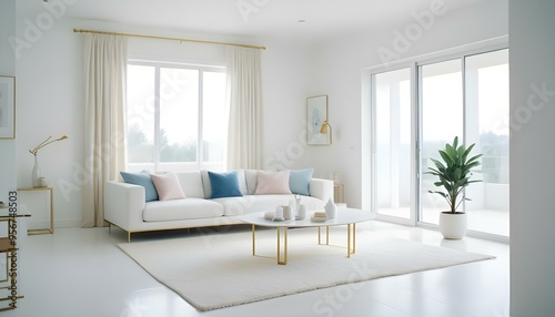 Photo interior modern design room 3d illustration