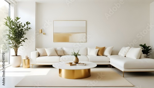 Photo interior modern design room 3d illustration