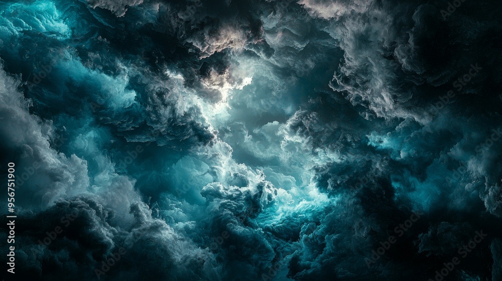 Fototapeta premium Abstract Dark Cloudscape.