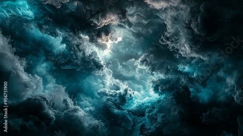 Abstract Dark Cloudscape.