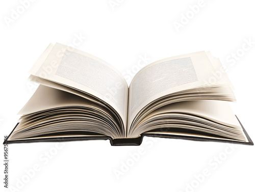 an open book with pages