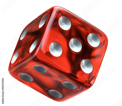 a pair of red dice photo