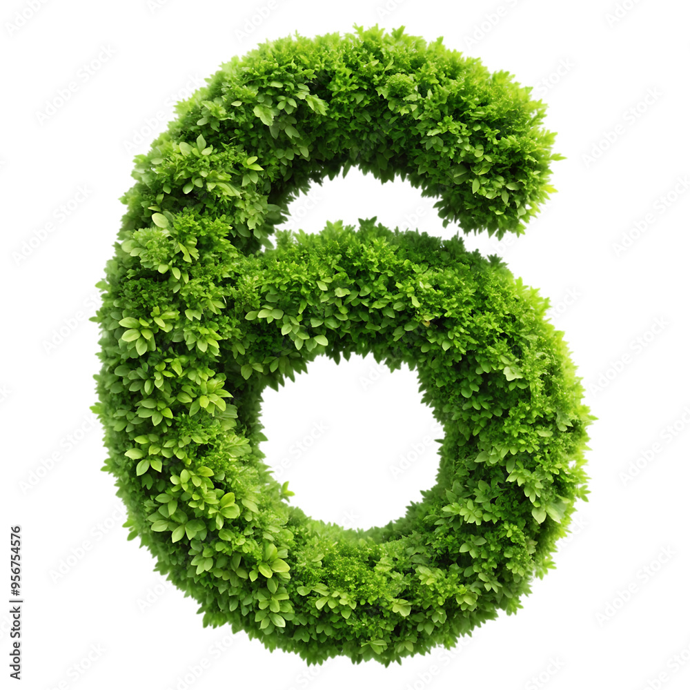 grass letter isolated on white grass letter isolated on white