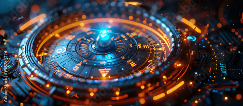 Wallpaper Mural abstract background with circles Torontodigital.ca