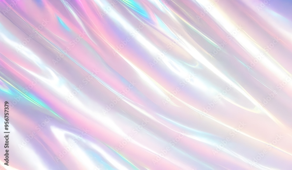 Holographic background seamless trendy iridescent light foil texture. Soft holographic pastel unicorn marble background pattern. Modern pearlescent blurry abstract swirl illustration.
Holographic background seamless trendy iridescent light foil texture. Soft holographic pastel unicorn marble background pattern. Modern pearlescent blurry abstract swirl illustration.