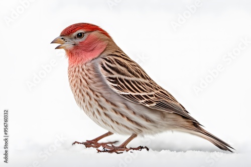 Cassins finch bird on white background, AI Generated photo