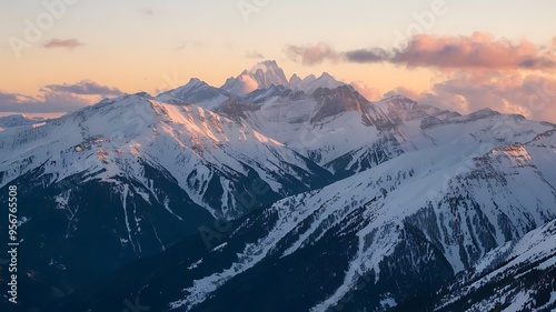 Sunset in the mountains