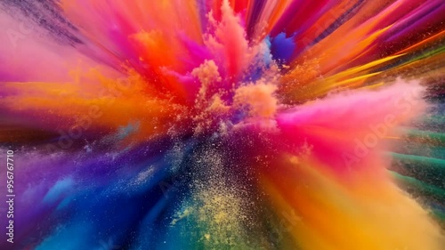 Whirlwind of vivid hues, a fractal tapestry woven in space, a dreamlike palette of light and shadow