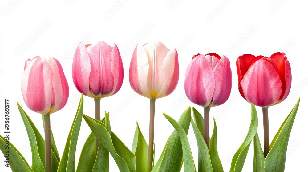Spring flowers tulips on white background. Spring flowers tulips on white background.