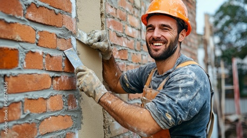 Wall-building with putty knife