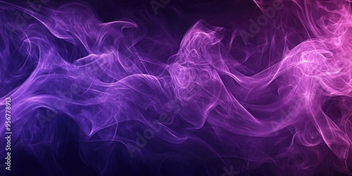 Abstract illustration of a purple smoke backdrop in a line art style