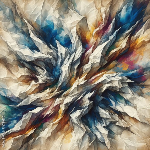 Wallpaper Mural 134 Abstract Expressionist Creases A highly expressive abstract Torontodigital.ca