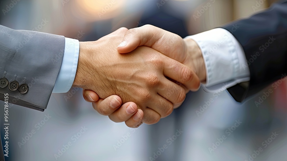 Close-up of Two Businesspeople Shaking Hands Close-up of Two Businesspeople Shaking Hands