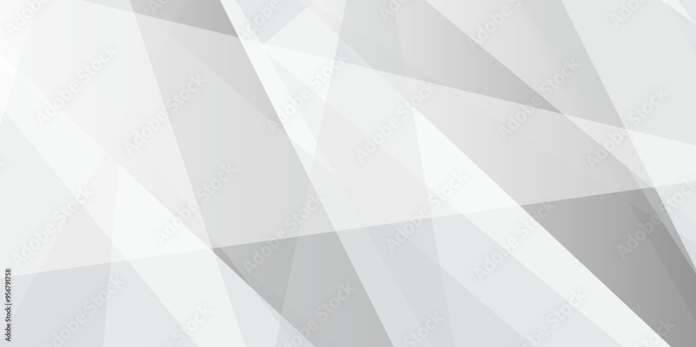 Fototapeta premium Gray abstract gradient HD background with lines. white and grey background. Abstract pale geometric pattern. space design concept. Decorative web layout or poster, banner. Vector illustration.