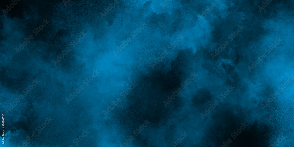 Abstract background with soft and bright blue grunge watercolor, old style dark blue grunge texture, Abstract blue smoke on black background, Beautiful abstract colorful multicolor texture. Abstract background with soft and bright blue grunge watercolor, old style dark blue grunge texture, Abstract blue smoke on black background, Beautiful abstract colorful multicolor texture.
