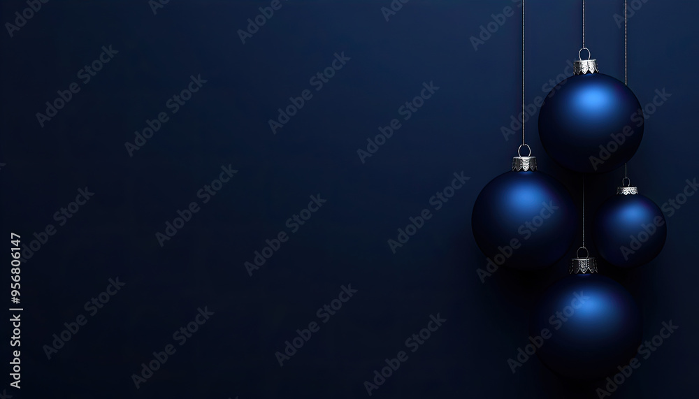 christmas balls on dark background christmas balls on dark background