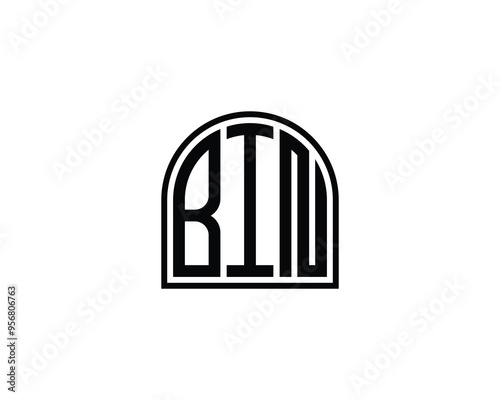 BIN logo design vector template. BIN