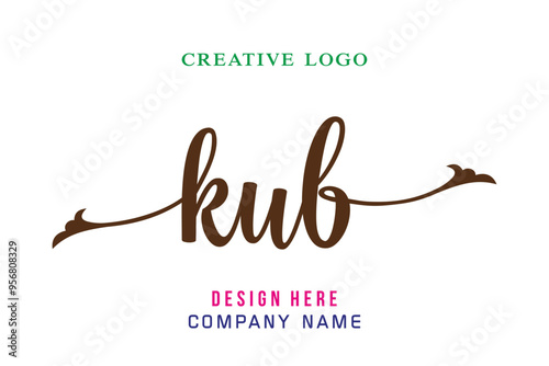 KUB  lettering logo is simple, easy to understand and authoritative