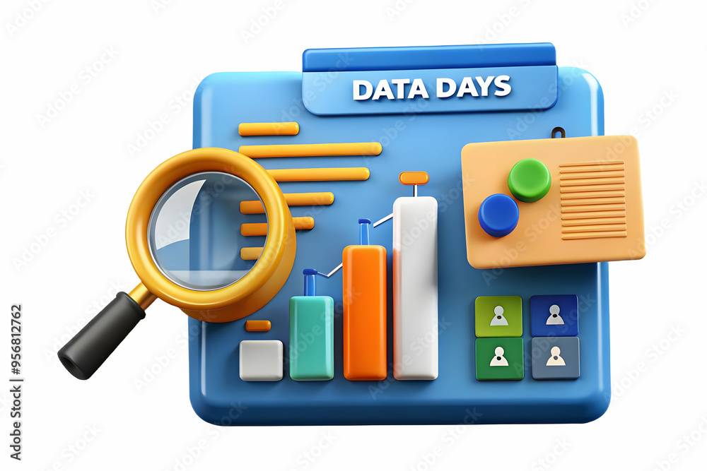Floating graph and magnifying glass with Market Analysis text concept as A dynamic vector design featuring a floating graph and magnifying glass with the text Market Analysis. The elements are isolate Floating graph and magnifying glass with Market Analysis text concept as A dynamic vector design featuring a floating graph and magnifying glass with the text Market Analysis. The elements are isolate