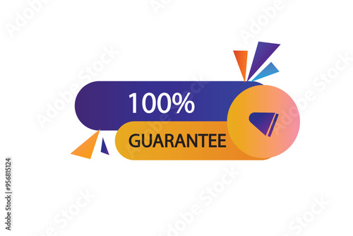 web button  100% guarantee click here action vector banner now
