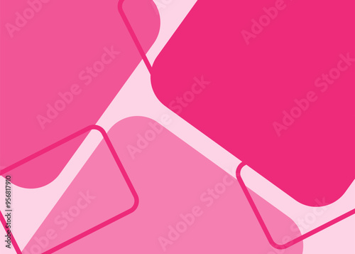 Abstract pink color square pattern background design.