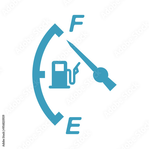 Fuel indicator icon template