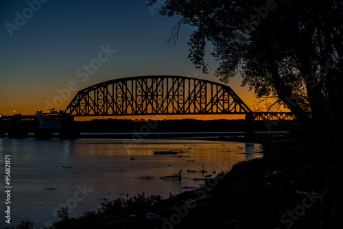 The Fourteenth Street Bridge at Sunset