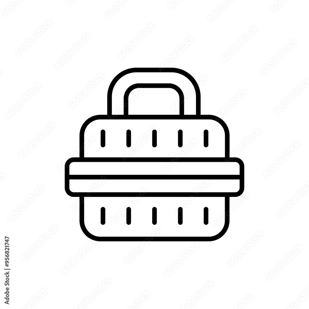 Pet carrier outline icons, minimalist vector illustration ,simple transparent graphic element .Isolated on white background Pet carrier outline icons, minimalist vector illustration ,simple transparent graphic element .Isolated on white background