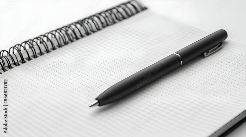 3D Icon Notebook and Notes text isolated on white background concept as Camera movement Pan across the notebook and text. Scene Isolated white background with sleek and modern design elements. Detail 3D Icon Notebook and Notes text isolated on white background concept as Camera movement Pan across the notebook and text. Scene Isolated white background with sleek and modern design elements. Detail