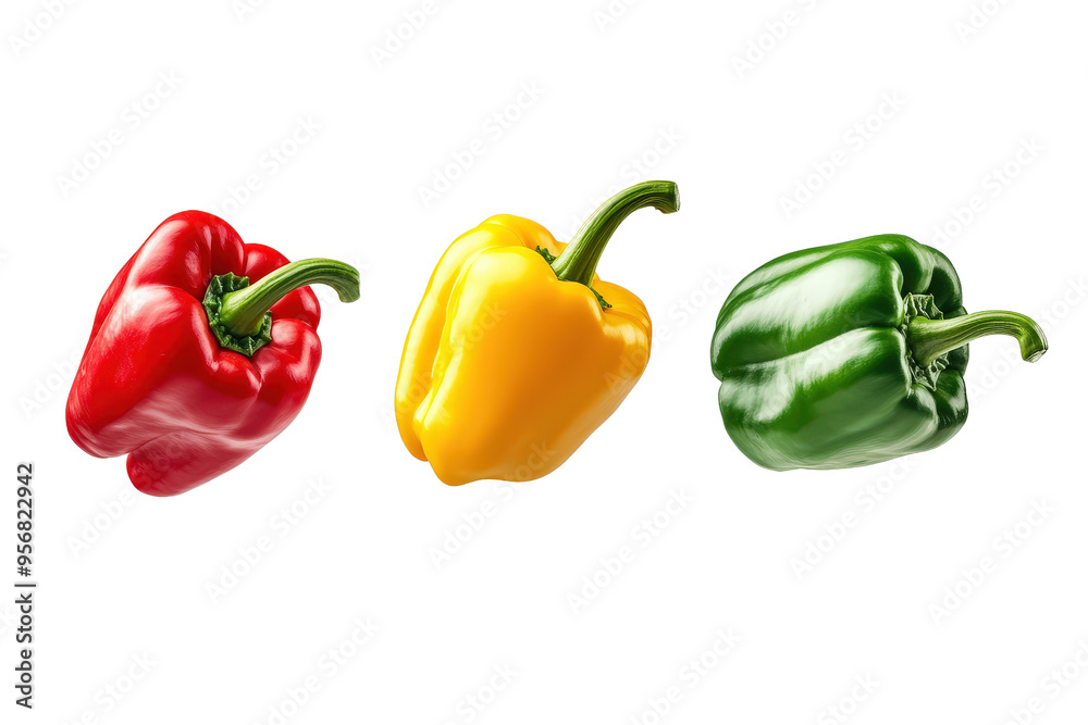 Fresh and vibrant bell peppers in red, yellow, and green colors, perfect for adding color to your dishes and healthy recipes. Fresh and vibrant bell peppers in red, yellow, and green colors, perfect for adding color to your dishes and healthy recipes.